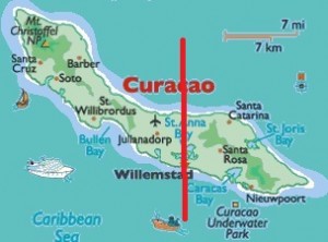 map curacao